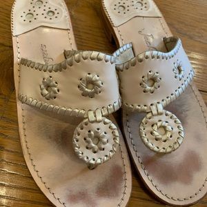 Jack Rogers cream sandals size 9